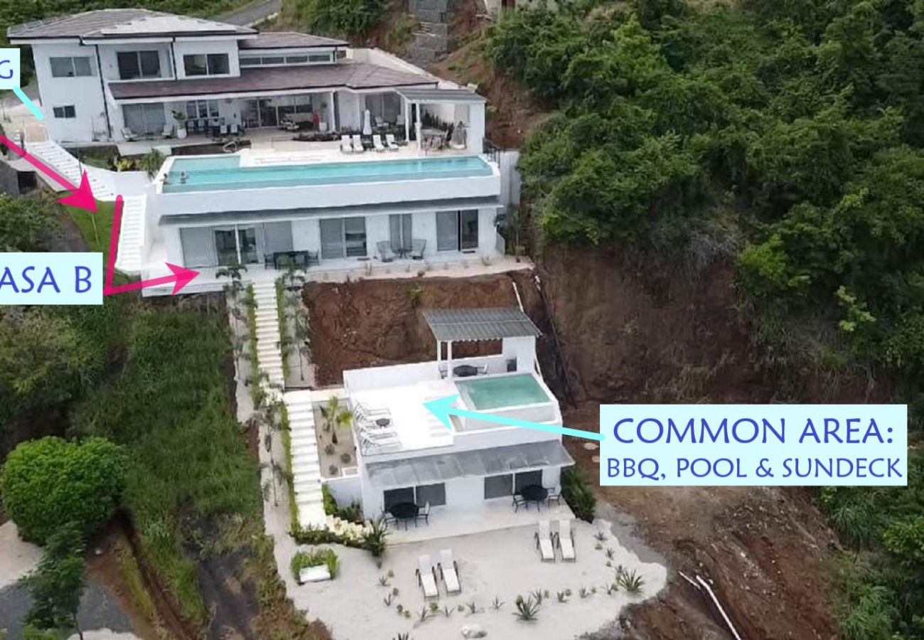 Ferienhaus in Playa Flamingo - 2 BR Home in Mar Vista-Pool-Balcony-Ocean View-BBQ: Casa Ayla B