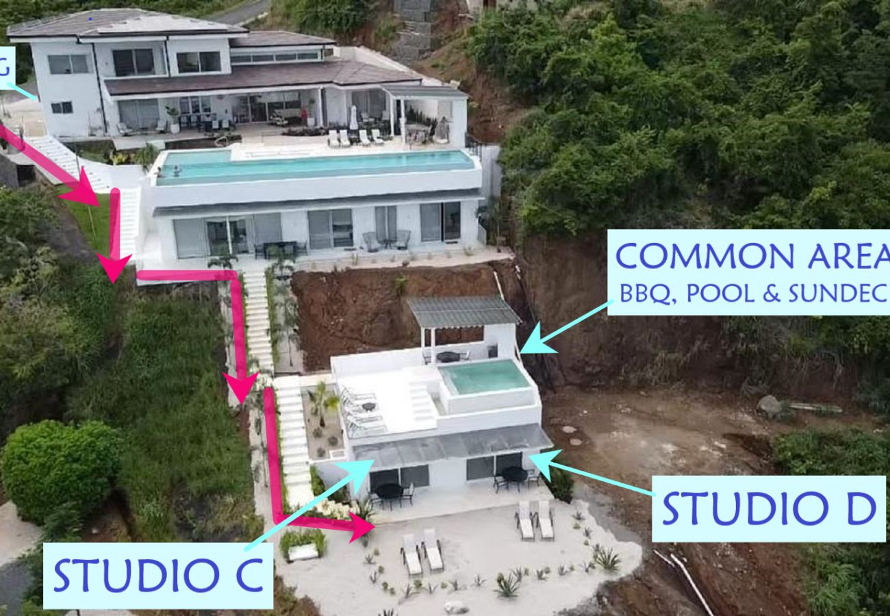 Studio in Playa Flamingo - Playa Flamingo – new, cozy Ocean view Studio Ayla - C