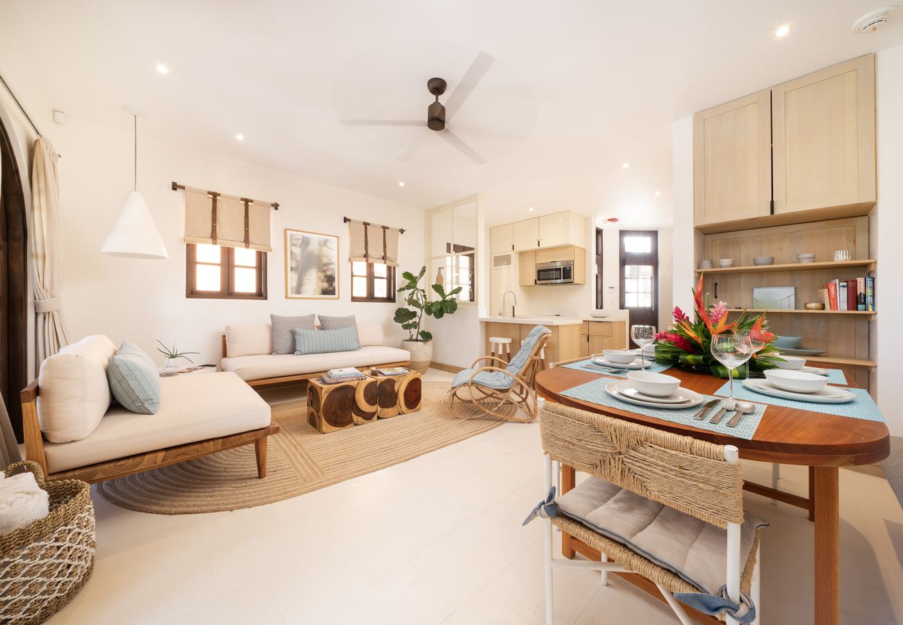 Condominium in Las Catalinas - Beach Club Included | 1 min to beach | sleeps 5 | Plaza Mercado 12