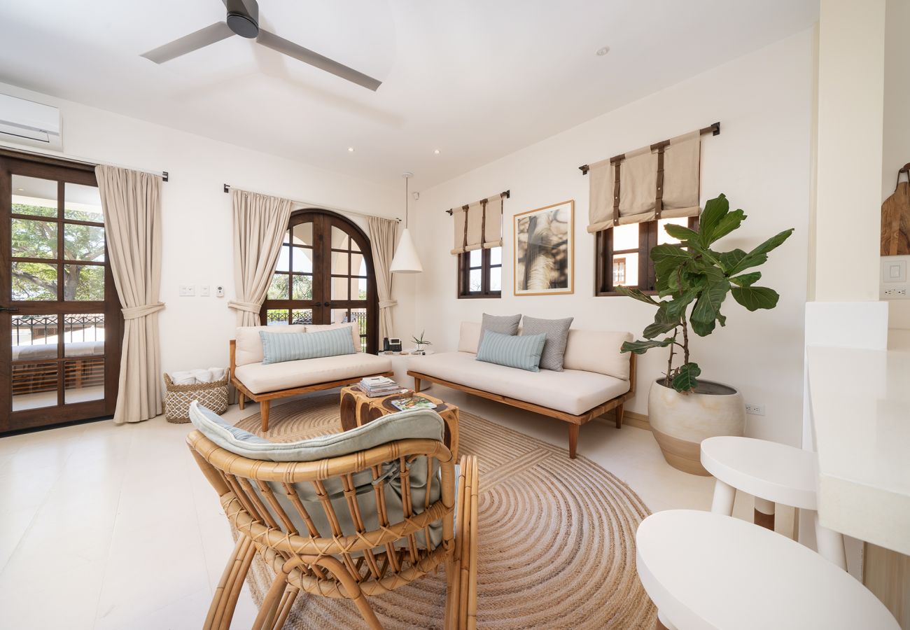 Condominium in Las Catalinas - Beach Club Included | 1 min to beach | sleeps 5 | Plaza Mercado 12